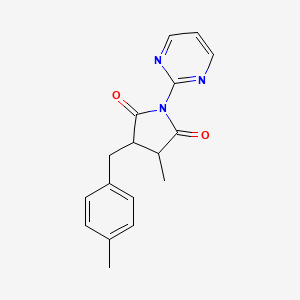 3-METHYL-4-[(4-METHYLPHENYL)METHYL]-1-(PYRIMIDIN-2-YL)PYRROLIDINE-2,5-DIONE