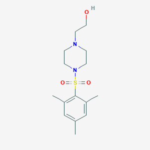 molecular formula C15H24N2O3S B404835 2-(4-(Mesitylsulfonyl)piperazin-1-yl)ethanol CAS No. 331845-77-3