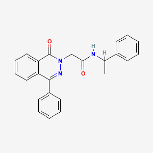 molecular formula C24H21N3O2 B4048376 2-(1-oxo-4-phenyl-2(1H)-phthalazinyl)-N-(1-phenylethyl)acetamide 