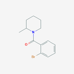 molecular formula C13H16BrNO B404839 1-[(2-Bromophenyl)carbonyl]-2-methylpiperidine 