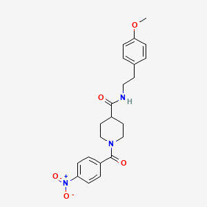 N-[2-(4-methoxyphenyl)ethyl]-1-(4-nitrobenzoyl)-4-piperidinecarboxamide