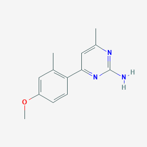 4-(4-methoxy-2-methylphenyl)-6-methylpyrimidin-2-amine