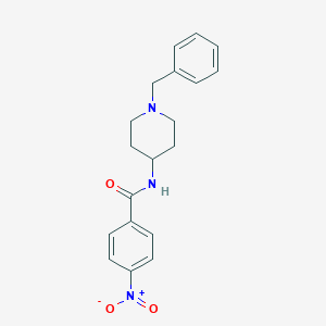 molecular formula C19H21N3O3 B404840 N-(1-benzyl-4-piperidinyl)-4-nitrobenzamide 