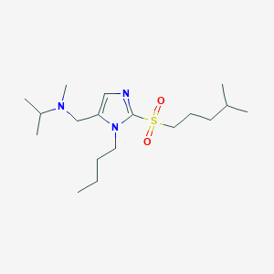 N-[[3-butyl-2-(4-methylpentylsulfonyl)imidazol-4-yl]methyl]-N-methylpropan-2-amine