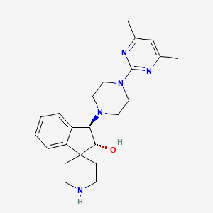 (1R,2R)-1-[4-(4,6-dimethylpyrimidin-2-yl)piperazin-1-yl]spiro[1,2-dihydroindene-3,4'-piperidine]-2-ol