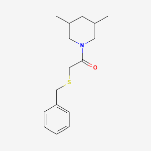 1-[(benzylthio)acetyl]-3,5-dimethylpiperidine