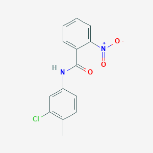 molecular formula C14H11ClN2O3 B404849 N-(3-chloro-4-methylphenyl)-2-nitrobenzamide 