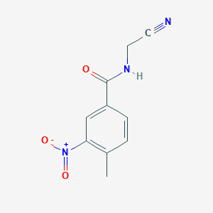 molecular formula C10H9N3O3 B404851 N-(cyanomethyl)-4-methyl-3-nitrobenzamide 