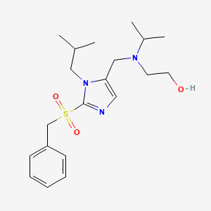 2-[[2-Benzylsulfonyl-3-(2-methylpropyl)imidazol-4-yl]methyl-propan-2-ylamino]ethanol