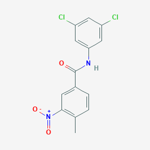 molecular formula C14H10Cl2N2O3 B404852 N-(3,5-dichlorophenyl)-4-methyl-3-nitrobenzamide 