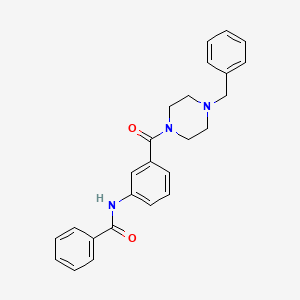 N-{3-[(4-benzylpiperazin-1-yl)carbonyl]phenyl}benzamide