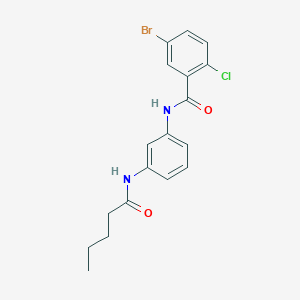 5-bromo-2-chloro-N-[3-(pentanoylamino)phenyl]benzamide