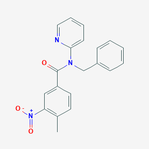 N-benzyl-4-methyl-3-nitro-N-pyridin-2-ylbenzamide