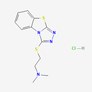 N,N-dimethyl-2-([1,2,4]triazolo[3,4-b][1,3]benzothiazol-3-ylthio)ethanamine hydrochloride