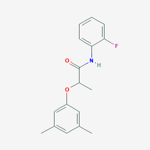 2-(3,5-dimethylphenoxy)-N-(2-fluorophenyl)propanamide