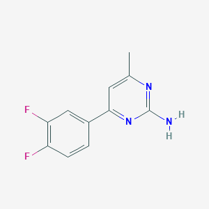 molecular formula C11H9F2N3 B4048589 4-(3,4-difluorophenyl)-6-methyl-2-pyrimidinamine 