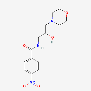 molecular formula C14H19N3O5 B4048593 N-[2-羟基-3-(4-吗啉基)丙基]-4-硝基苯甲酰胺 