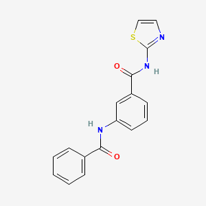 3-benzamido-N-(1,3-thiazol-2-yl)benzamide