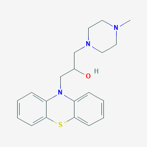 molecular formula C20H25N3OS B4048638 1-(4-methylpiperazin-1-yl)-3-(10H-phenothiazin-10-yl)propan-2-ol 