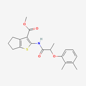 methyl 2-{[2-(2,3-dimethylphenoxy)propanoyl]amino}-5,6-dihydro-4H-cyclopenta[b]thiophene-3-carboxylate