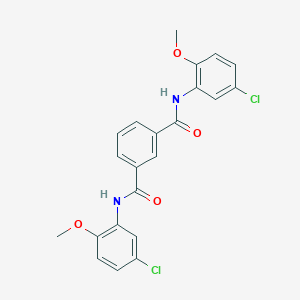 molecular formula C22H18Cl2N2O4 B404871 N,N'-Bis-(5-chloro-2-methoxy-phenyl)-isophthalamide 