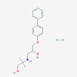 2-{[3-(4-biphenylyloxy)-2-hydroxypropyl]amino}-2-methyl-1-propanol hydrochloride