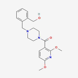 [2-({4-[(2,6-dimethoxypyridin-3-yl)carbonyl]piperazin-1-yl}methyl)phenyl]methanol