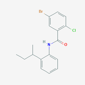 molecular formula C17H17BrClNO B4048740 5-bromo-N-[2-(butan-2-yl)phenyl]-2-chlorobenzamide 