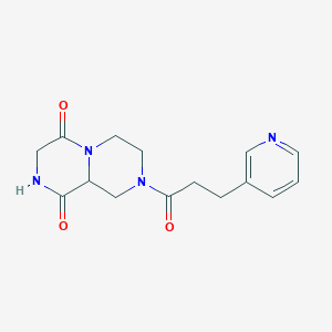 2-(3-Pyridin-3-ylpropanoyl)-1,3,4,7,8,9a-hexahydropyrazino[1,2-a]pyrazine-6,9-dione