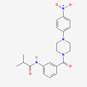 2-METHYL-N-(3-{[4-(4-NITROPHENYL)PIPERAZINO]CARBONYL}PHENYL)PROPANAMIDE