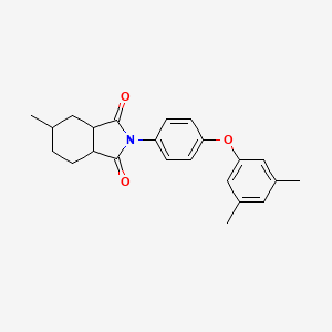 molecular formula C23H25NO3 B4048821 2-[4-(3,5-dimethylphenoxy)phenyl]-5-methylhexahydro-1H-isoindole-1,3(2H)-dione 