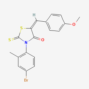 3-(4-bromo-2-methylphenyl)-5-(4-methoxybenzylidene)-2-thioxo-1,3-thiazolidin-4-one