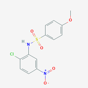 molecular formula C13H11ClN2O5S B404889 N-(2-chloro-5-nitrophenyl)-4-methoxybenzenesulfonamide 