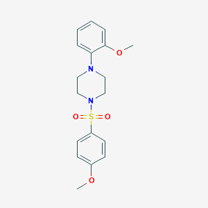 molecular formula C18H22N2O4S B404891 1-(4-Methoxy-benzenesulfonyl)-4-(2-methoxy-phenyl)-piperazine CAS No. 303138-85-4