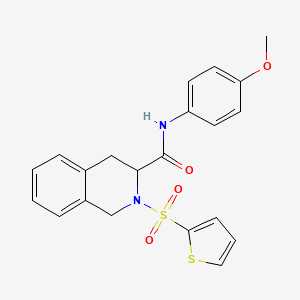 N-(4-METHOXYPHENYL)-2-(THIOPHENE-2-SULFONYL)-1,2,3,4-TETRAHYDROISOQUINOLINE-3-CARBOXAMIDE