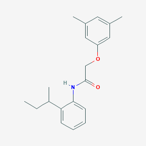 molecular formula C20H25NO2 B4048947 N-[2-(butan-2-yl)phenyl]-2-(3,5-dimethylphenoxy)acetamide 