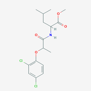 METHYL 2-[2-(2,4-DICHLOROPHENOXY)PROPANAMIDO]-4-METHYLPENTANOATE