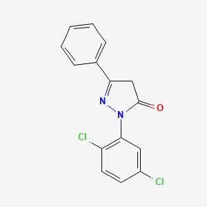 molecular formula C15H10Cl2N2O B4048964 2-(2,5-dichlorophenyl)-5-phenyl-2,4-dihydro-3H-pyrazol-3-one 