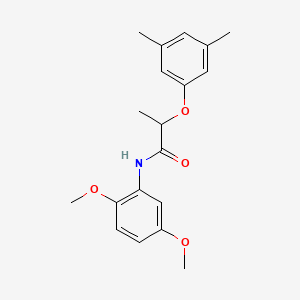 molecular formula C19H23NO4 B4048998 N-(2,5-dimethoxyphenyl)-2-(3,5-dimethylphenoxy)propanamide 