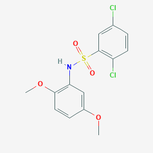 molecular formula C14H13Cl2NO4S B404903 2,5-dichloro-N-(2,5-dimethoxyphenyl)benzenesulfonamide 