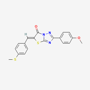 (5Z)-2-(4-methoxyphenyl)-5-[4-(methylsulfanyl)benzylidene][1,3]thiazolo[3,2-b][1,2,4]triazol-6(5H)-one