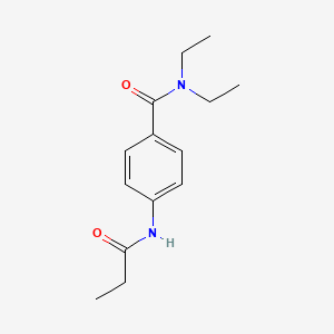 molecular formula C14H20N2O2 B4049052 N,N-diethyl-4-(propanoylamino)benzamide 