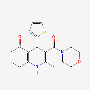 2-methyl-3-(4-morpholinylcarbonyl)-4-(2-thienyl)-4,6,7,8-tetrahydro-5(1H)-quinolinone