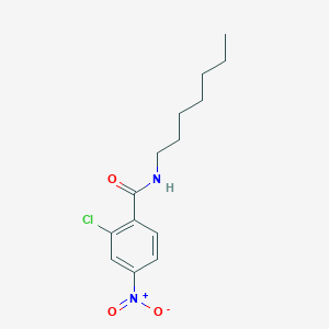molecular formula C14H19ClN2O3 B404911 2-chloro-N-heptyl-4-nitrobenzamide 
