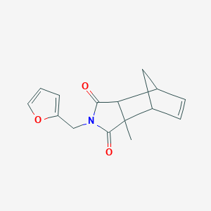 molecular formula C15H15NO3 B4049126 4-(2-呋喃甲基)-2-甲基-4-氮杂三环[5.2.1.0~2,6~]癸-8-烯-3,5-二酮 