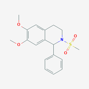 6,7-dimethoxy-2-(methylsulfonyl)-1-phenyl-1,2,3,4-tetrahydroisoquinoline