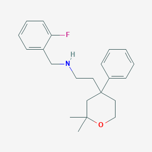 2-(2,2-dimethyl-4-phenyltetrahydro-2H-pyran-4-yl)-N-(2-fluorobenzyl)ethanamine