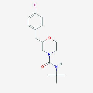 molecular formula C16H23FN2O2 B4049151 N-(tert-butyl)-2-(4-fluorobenzyl)-4-morpholinecarboxamide 