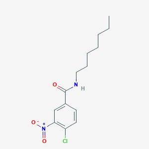 molecular formula C14H19ClN2O3 B404917 4-chloro-N-heptyl-3-nitrobenzamide 