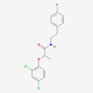 molecular formula C17H16Cl2FNO2 B4049173 2-(2,4-dichlorophenoxy)-N-[2-(4-fluorophenyl)ethyl]propanamide 